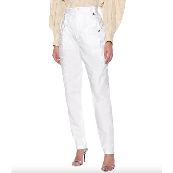 Isabel Marant White Kerris Trousers - Picture 8 of 14
